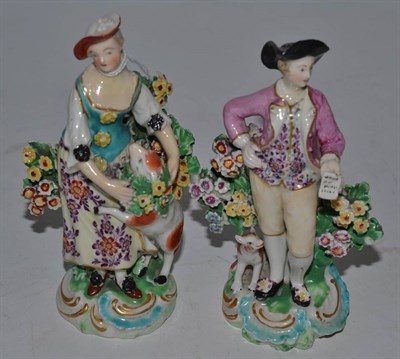 Lot 225 - A pair of Derby porcelain figures