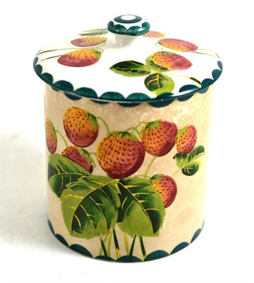 Lot 243 - A Wemyss pottery jar painted with strawberries