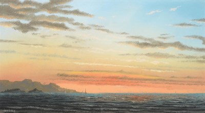 Lot 87 - Brian Shields  "Braaq " FBA (1951-1997)   "Sunset " Signed, with original artist's signed and...