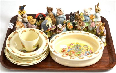 Lot 271 - Collection of fourteen Beswick pottery Beatrix Potter figures (some a.f.), two Royal Doulton...