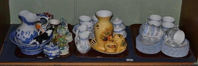 Lot 303 - A Royal Doulton ";Coniston"; part dinner/tea service, blue and white Spode ceramics, Aynsley...