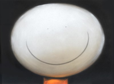 Lot 92 - Doug Hyde (b.1972)  Smiley Face Signed, pastel, reputedly inscribed and signed to reverse,...