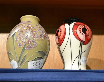 Lot 392 - A modern Moorcroft vase, numbered 60/75 and another Moorcroft vase (2)