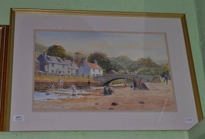 Lot 441 - Framed watercolour ";Summer Afternoon Sandsend";, Les Packham