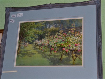 Lot 482 - Arthur Meyrick watercolour Garden