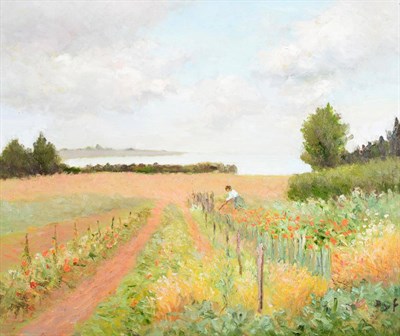 Lot 109 - Marcel Dyf (1899-1985) French   "Potager au Ruault (Bretagne) "  Signed, oil on canvas, 46cm by...