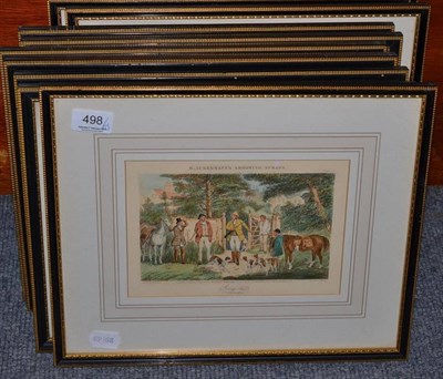 Lot 498 - Six hunting prints and four others