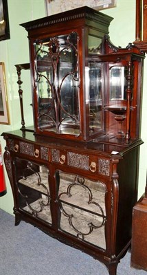 Lot 510 - A late Victorian mahogany display cabinet