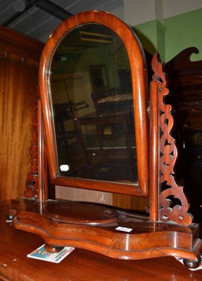 Lot 611 - Victorian mahogany dressing mirror