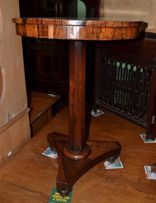 Lot 613 - Rosewood pedestal side table