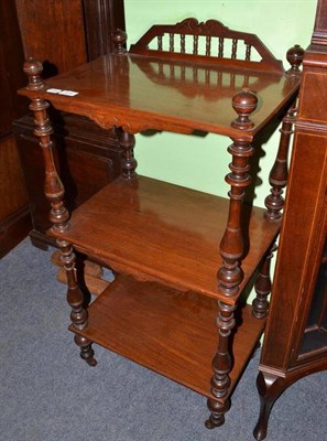 Lot 619 - Victorian mahogany whatnot