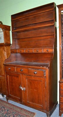 Lot 627 - Scottish pine dresser and rack