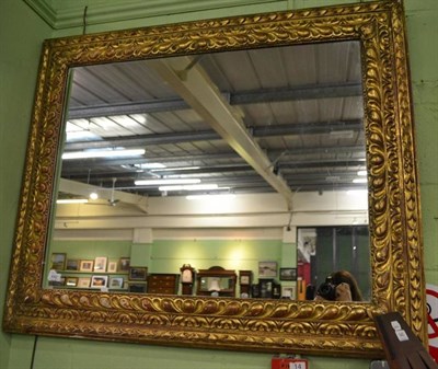 Lot 642 - A giltwood and composition overmantel mirror