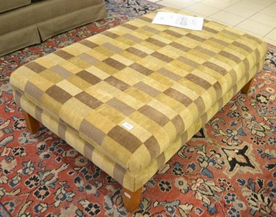 Lot 664 - A low footstool (upholstered by R. C. Day & Son in 2007)