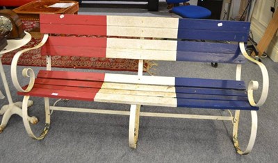 Lot 708 - A garden bench