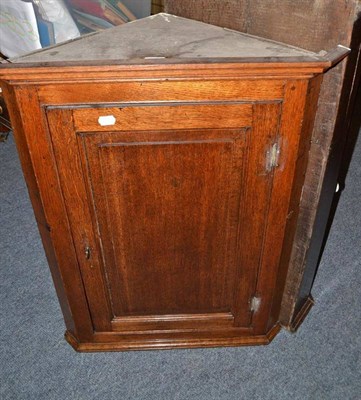 Lot 715 - Oak corner cupboard