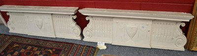 Lot 744 - A pair of Georgian painted door pediments