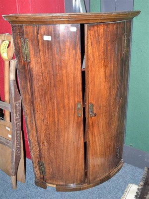 Lot 787 - Mahogany corner cupboard and a pier glass