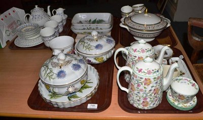 Lot 798 - Five trays of tea wares, dinner wares and other china