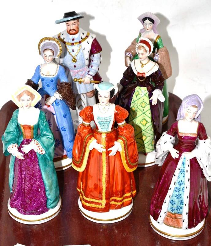Lot 203 - Sitzendorf Henry VIII and his six wives