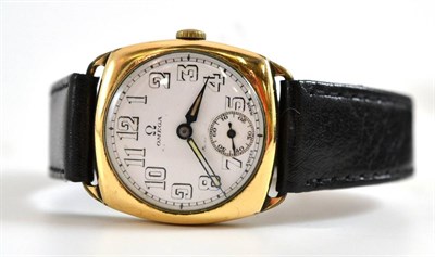 Lot 13 - A plated Omega wristwatch