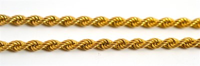 Lot 22 - A 9ct gold rope twist chain