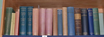 Lot 47 - A collection of books on exploration (on one shelf)