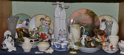 Lot 49 - Quantity of assorted ceramics including Lladro, Wade Whimsies and Belleek
