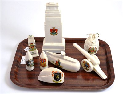 Lot 81 - Seven pieces of First World War crested china
