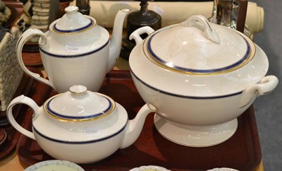 Lot 89 - Three items of Spode china, Lausanne pattern, comprising teapot, coffee pot and soup tureen