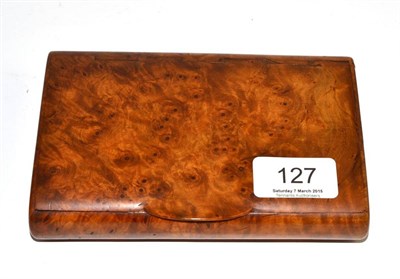 Lot 127 - Karelian birch table snuff box