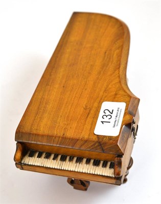 Lot 132 - A miniature piano pen holder