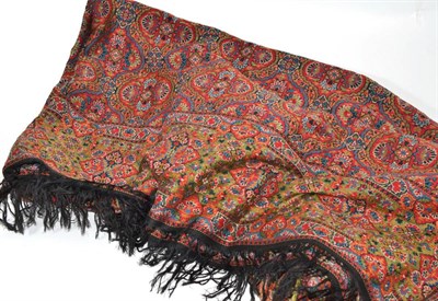 Lot 139 - Late 19th century Eastern woven paisley type shawl, 160cm by 170cm