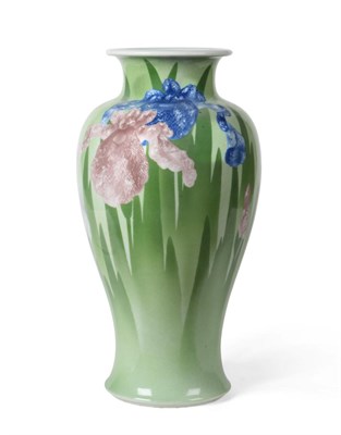 Lot 171 - A Japanese Porcelain Baluster Vase, Meiji period (1868-1912), of baluster form with everted...