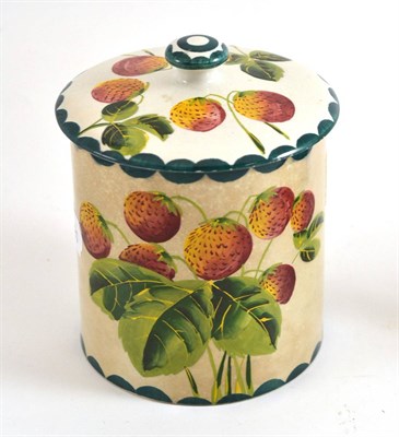 Lot 153 - A Wemyss pottery jar painted with strawberries