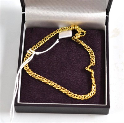 Lot 207 - An 18ct gold bracelet, by Asprey & Garrard, London, with spare links and boxes