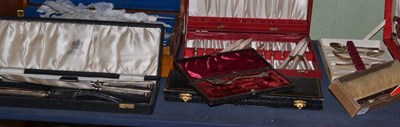 Lot 243 - A quantity of assorted silver plated flatware