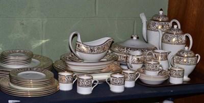 Lot 244 - Wedgwood Gold Florentine pattern part dinner service