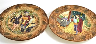 Lot 259 - A pair of Beswick Shakespeare plaques