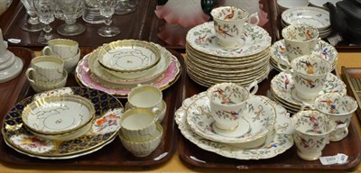 Lot 289 - Chamberlain Worcester tea set, Caughley tea wares, etc