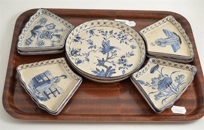 Lot 294 - Delft tin glazed supper service