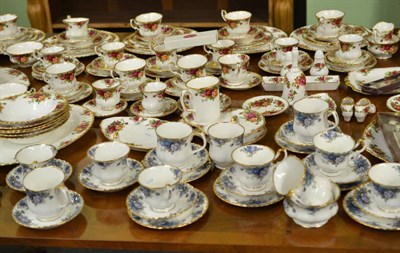 Lot 374 - Royal Albert Old Country Roses tea/dinner/coffee/breakfast service and a Royal Albert Moonlight...