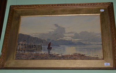 Lot 440 - H Maxon Cook, watercolour landscape loch scene