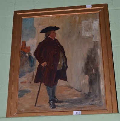 Lot 444 - Framed oil on canvas portrait of a figure, signed S Lucas and dated 1882