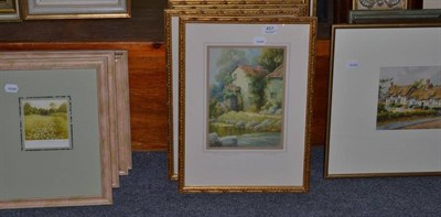 Lot 457 - A set of eight framed limited edition signed prints landscape scenes, a set of four colour...