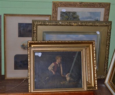 Lot 459 - Five miscellaneous paintings