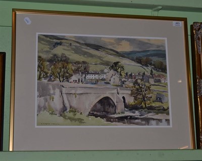 Lot 483 - C E Simpson, Kettlewell, signed and dated (19)76, watercolour