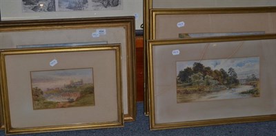 Lot 494 - F Cheshire (19th/20th century) English School, six landscape watercolours on paper