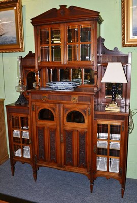 Lot 512 - Late Victorian walnut chiffonier