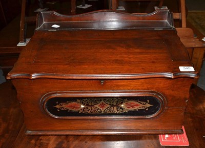 Lot 545 - Victorian shop keeper's desk with glass panel